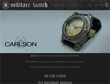 Tablet Screenshot of militarewatch.com